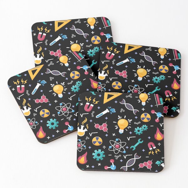 Item preview, STEM icons pattern: science, engineering, etc.  designed and sold by Happy Puppy Print On Demand.