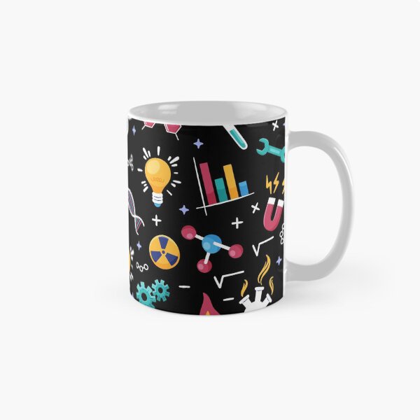 Item preview, STEM icons pattern: science, engineering, etc.  designed and sold by Happy Puppy Print On Demand.