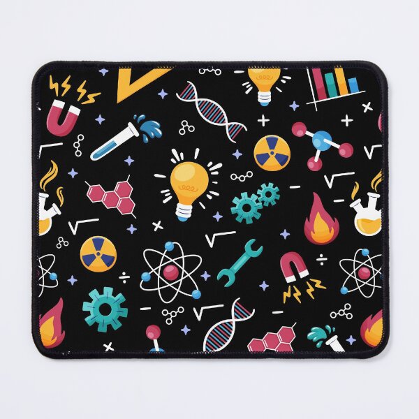 Item preview, STEM icons pattern: science, engineering, etc.  designed and sold by Happy Puppy Print On Demand.