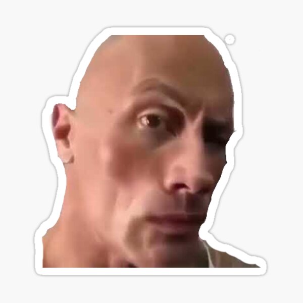 Dwayne Johnson Meme Stickers for Sale