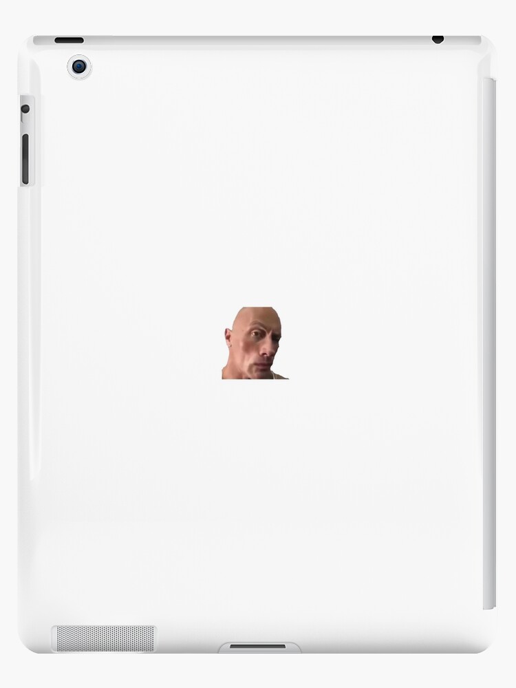 Dwayne The Rock Johnson eyebrow raise meme | iPad Case & Skin