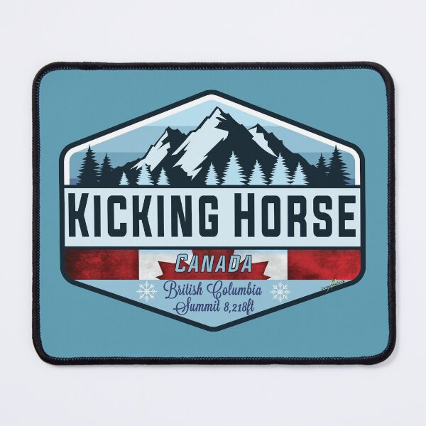 Item preview, Kicking Horse Ski Resort Canada Skiing Rockies Sticker T-Shirt 01 designed and sold by OuterShellUK.