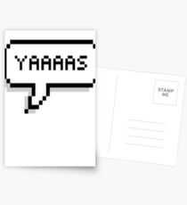 YAAAAS Speechbubble Postcards