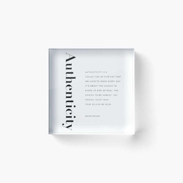 Item preview, Authenticity by Brene Brown   designed and sold by ArtfullyAvery.