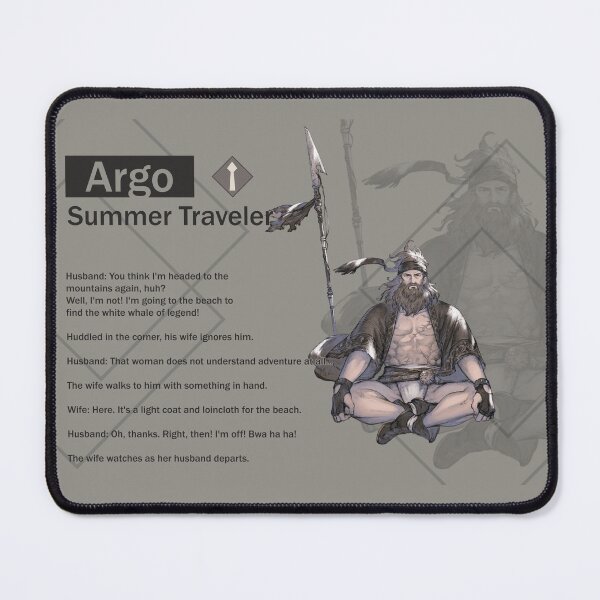 Item preview, Argo - Summer Traveler (Nier Reincarnation) designed and sold by VelvetZone.