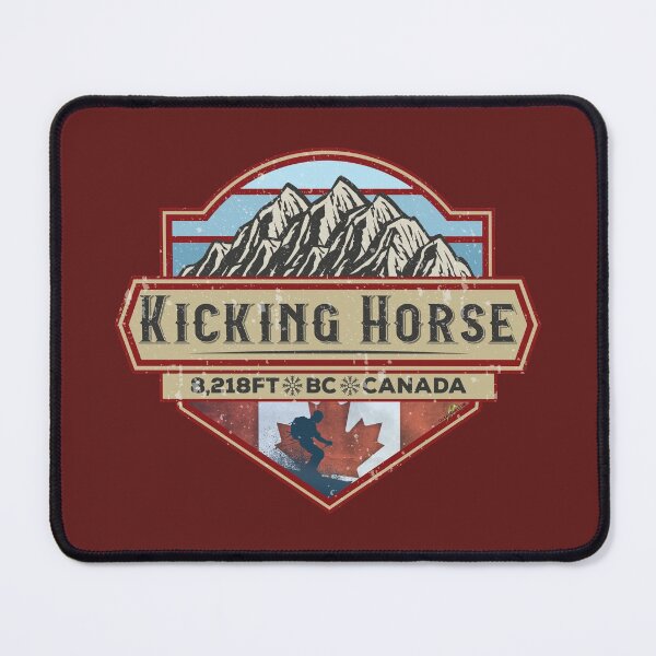 Item preview, Kicking Horse Ski Resort Canada Skiing Rockies Sticker T-Shirt 02 designed and sold by OuterShellUK.