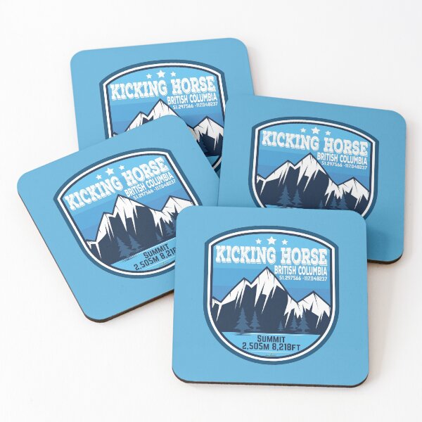 Item preview, Kicking Horse Ski Resort Canada Skiing Rockies Sticker T-Shirt 03 designed and sold by OuterShellUK.