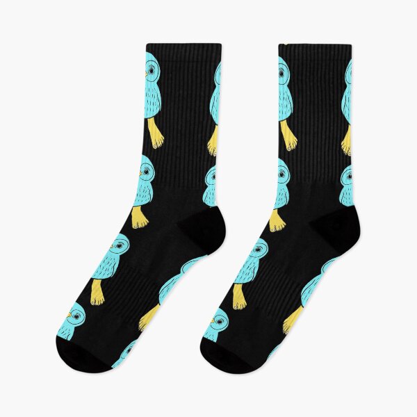 Item preview, Blue Owl with Human Feet  designed and sold by Mochi-Merch.