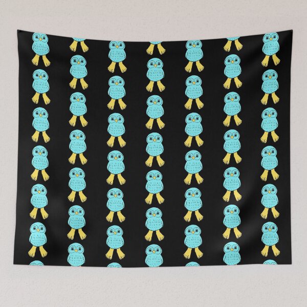 Item preview, Blue Owl with Human Feet  designed and sold by Mochi-Merch.