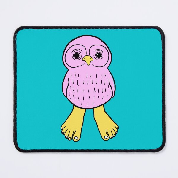 Item preview, Pink Owl with Human Feet designed and sold by Mochi-Merch.