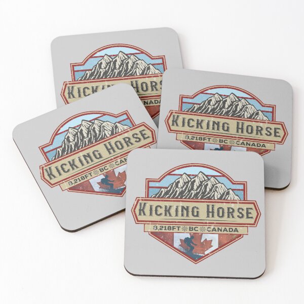 Item preview, Kicking Horse Ski Resort Canada Skiing Rockies Sticker T-Shirt 02 designed and sold by OuterShellUK.
