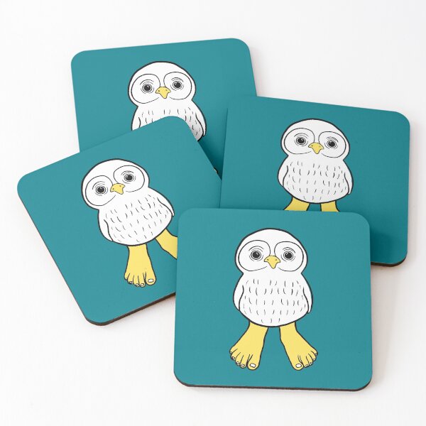 Item preview, White Owl with Human Feet  designed and sold by Mochi-Merch.