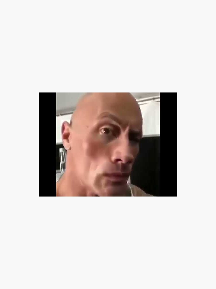 The Rock Eyebrows Meme - Lithophane by Ahmad