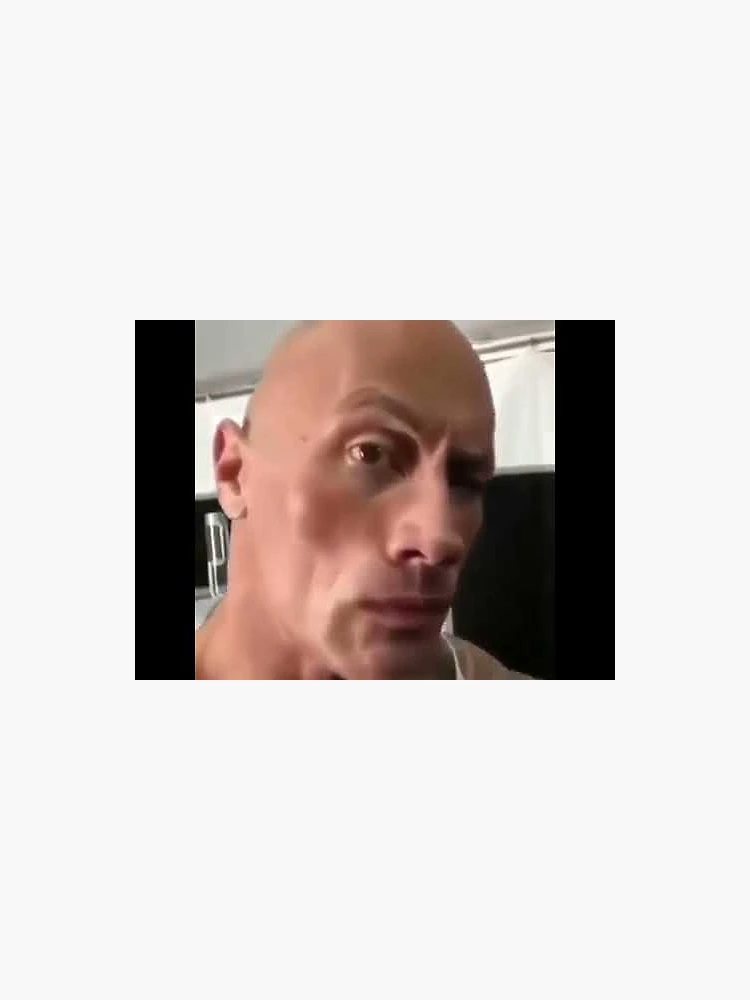 Dwayne The Rock Johnson Eyebrow Raise Sticker for Sale by Shrek46