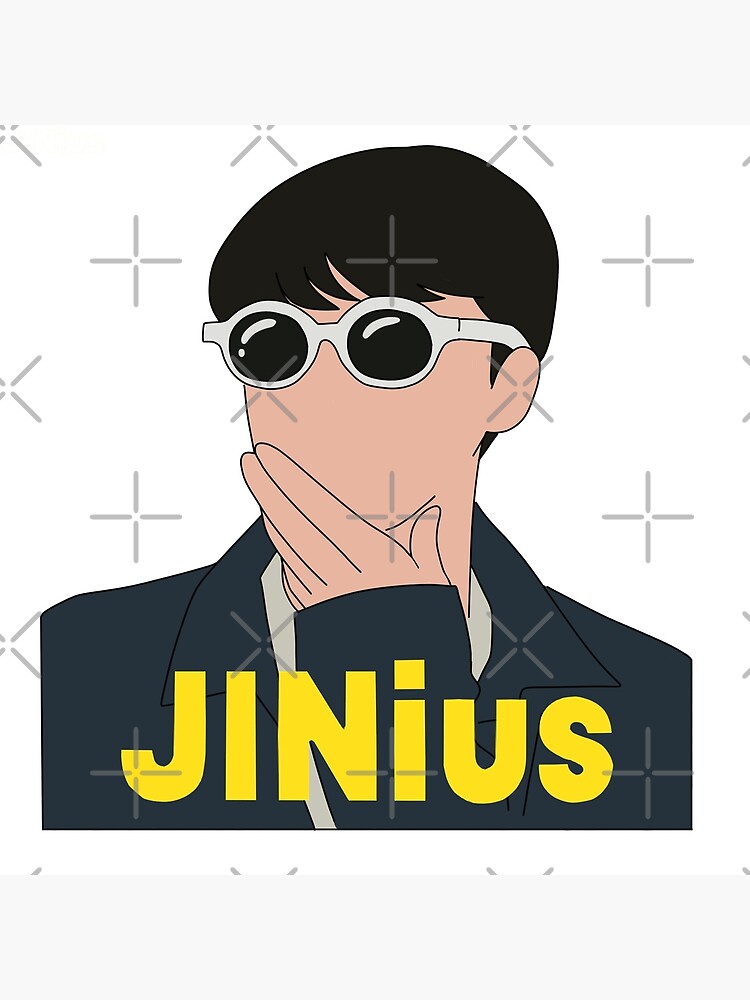 Bts Jin Ius Genius Poster For Sale By Hausmakes Redbubble