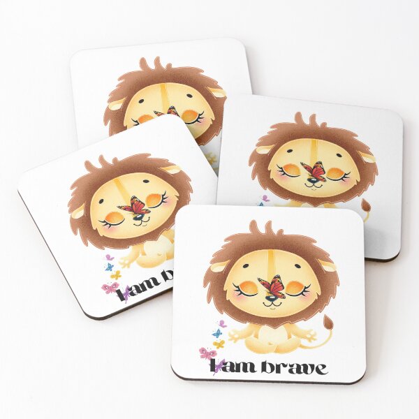 Aperçu de l'œuvre Jolie affirmation avec lion créée et vendue par Twinmommy Store.