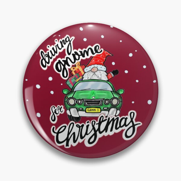 Item preview, Driving Gnome for Christmas, funny Gnome / Gonk In Hat, Merry Xmas, Graphic design gift, Classic T-Shirt designed and sold by Cursed-Creative.