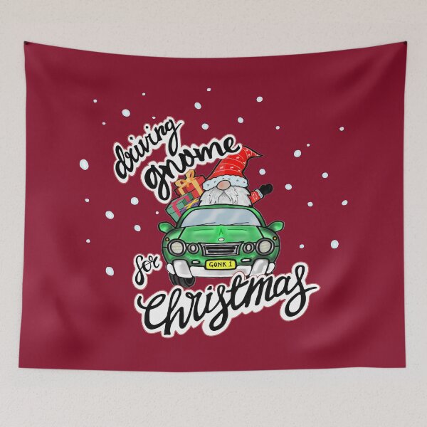 Item preview, Driving Gnome for Christmas, funny Gnome / Gonk In Hat, Merry Xmas, Graphic design gift, Classic T-Shirt designed and sold by Cursed-Creative.