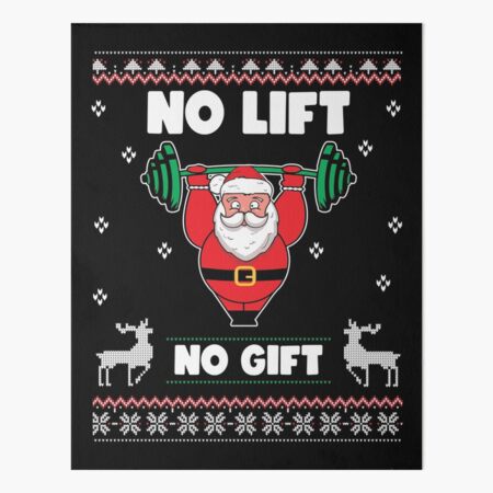 Santa Weight Lifting No Lift No Gift, Personalized Ceramic Ornament, F -  GoDuckee