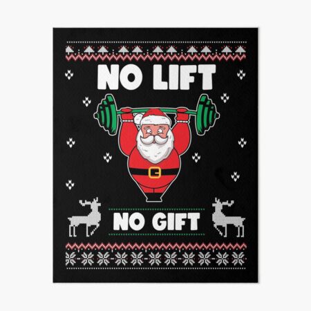 Santa Weight Lifting No Lift No Gift, Personalized Ceramic Ornament, F -  GoDuckee