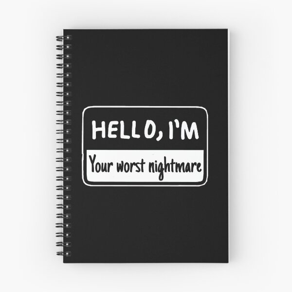 Item preview, Hello I'm Your Worst Nightmare Name Tag Design  designed and sold by RaglanRose.