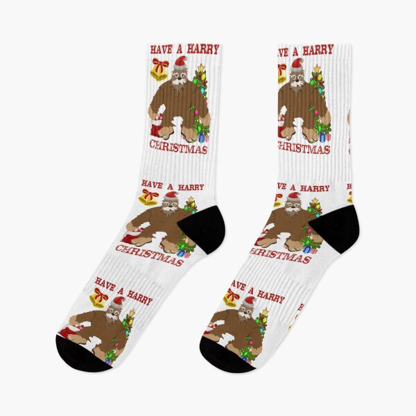 Item preview, Have a Harry Christmas Skunk Ape Bigfoot Yeti Sasquatch Santa designed and sold by KeysTreasures.