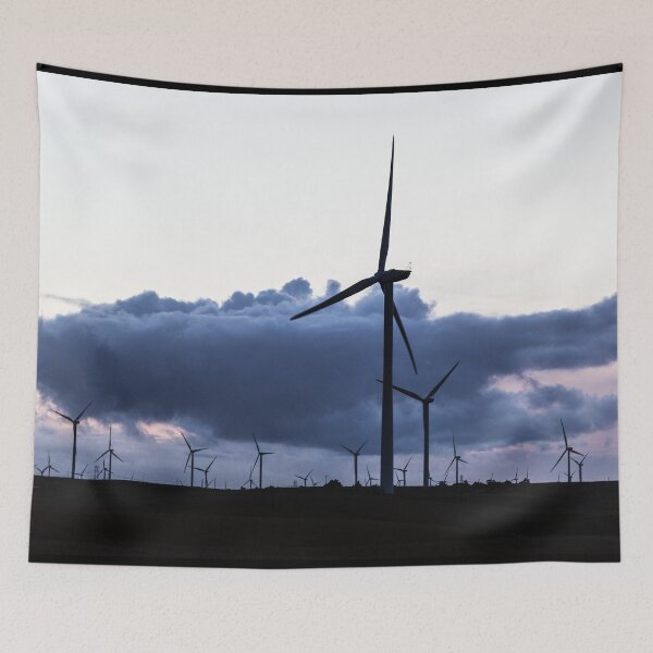 Item preview, A wind farm off California Rt. 12 near Rio Vista in Solano County, California designed and sold by OrcaNature.