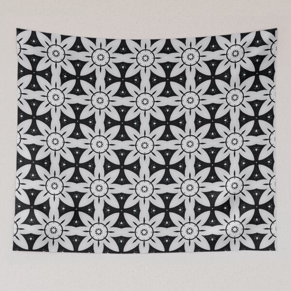 Item preview, White Flower Shape Pattern designed and sold by palaco210.