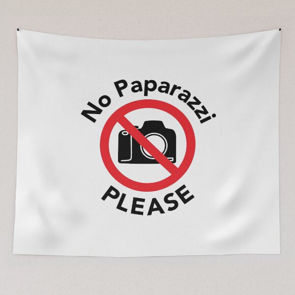 Item preview, No Paparazzi Please designed and sold by SpoofTShirts.