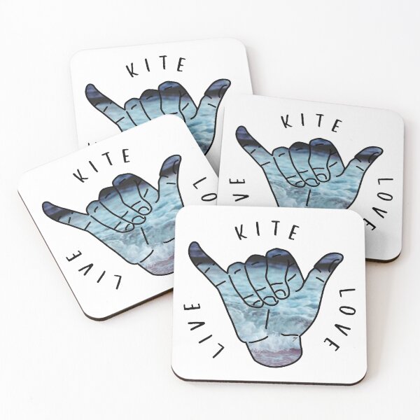 Item preview, LOVE LIVE KITE / HANG LOOSE KITESURF wave designed and sold by AkyDsgn.