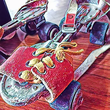 Artwork thumbnail, Roller Skates by RandaRubyRed