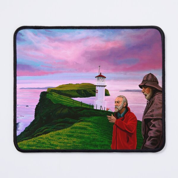 Item preview, Lighthouse at Mykines Faroe Islands Painting designed and sold by PaulMeijering.