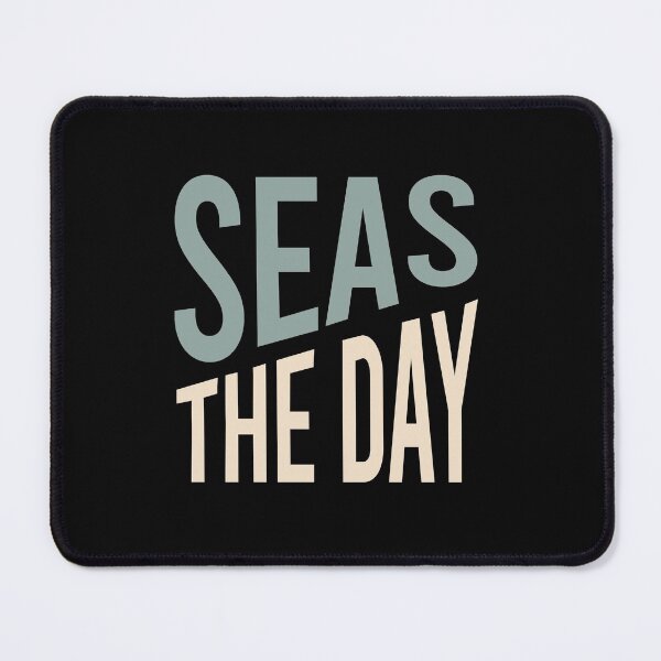 Item preview, Funny Boater Pun Seas the Day designed and sold by whyitsme.