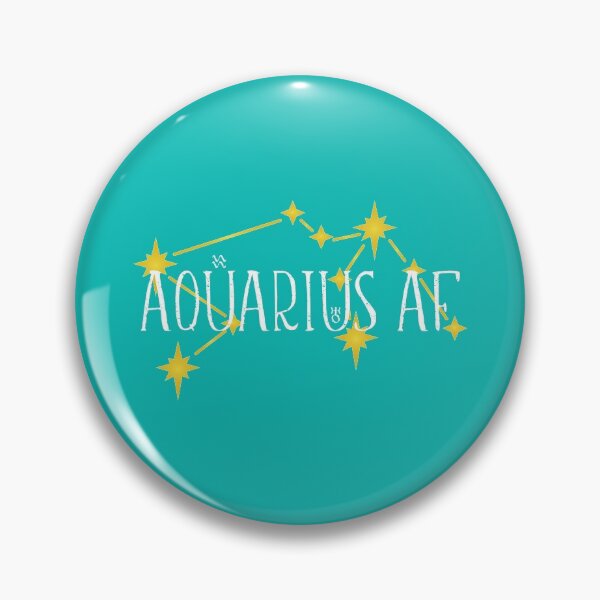 Artikelvorschau, AQUARIUS AF mit Sternbild und astrologischen Symbolen für Wassermann & Uranus entworfen und verkauft von Happy Puppy Print On Demand.