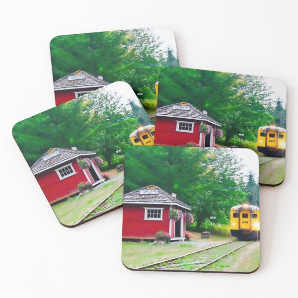 Item preview, Train At Cowichan Station designed and sold by Daphne Berrow-Eze.