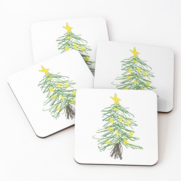 Item preview, Childish Christmas tree (white background) designed and sold by MentaLee.
