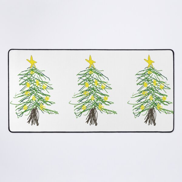 Item preview, Childish Christmas tree (white background) designed and sold by MentaLee.