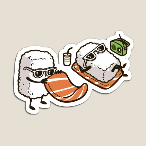 Sushi on the Beach Magnet