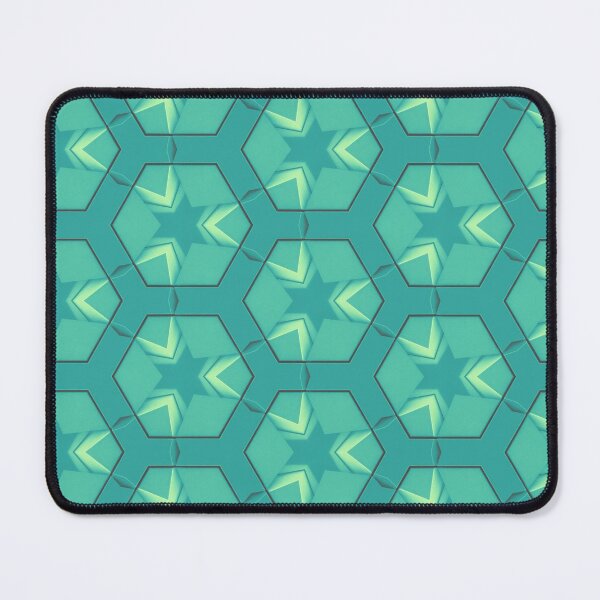 Item preview, Emerald Green Hexagon Pattern designed and sold by palaco210.
