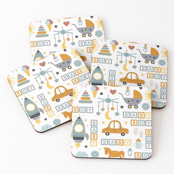 Item preview, Cute Baby Boy Car and Toy Pattern designed and sold by sweetbelle.