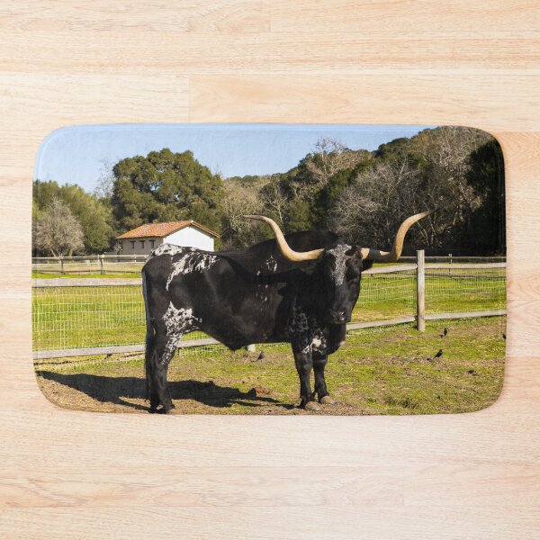 Item preview, Longhorn steer at La Purisima Mission, Lompoc, California designed and sold by OrcaNature.