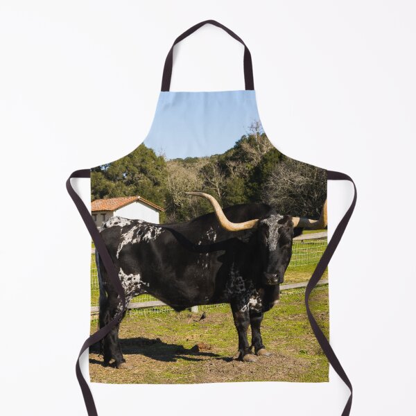 Item preview, Longhorn steer at La Purisima Mission, Lompoc, California designed and sold by OrcaNature.