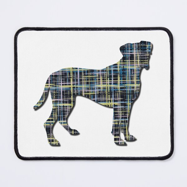 Aperçu de l'œuvre J'aime ma silhouette de grille de chien Boxer créée et vendue par AMSonArt.