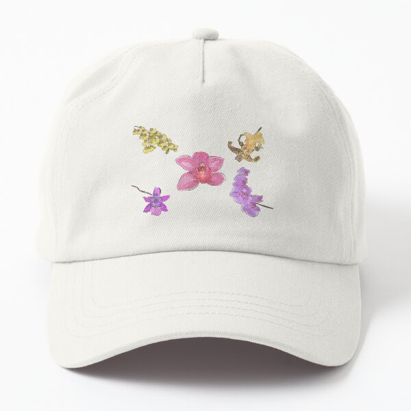 A pattern of orchids Dad Hat