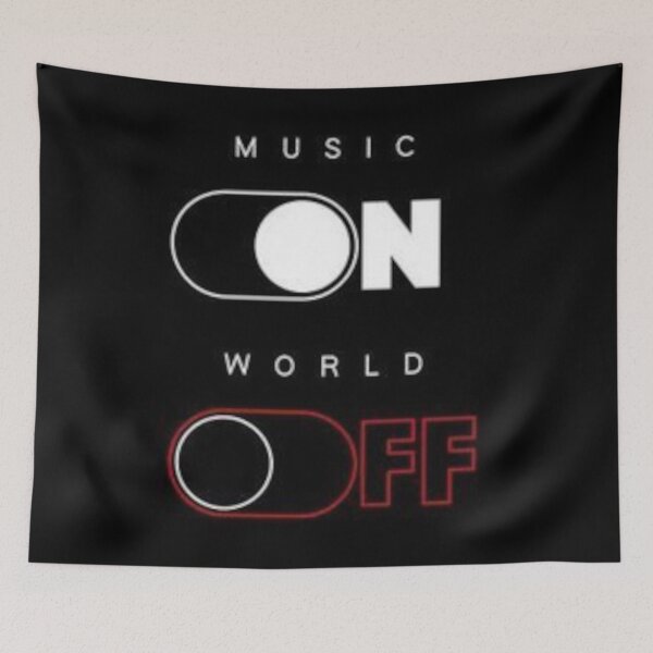 Item preview, Music ON World OFF designed and sold by MusicSkateboard.