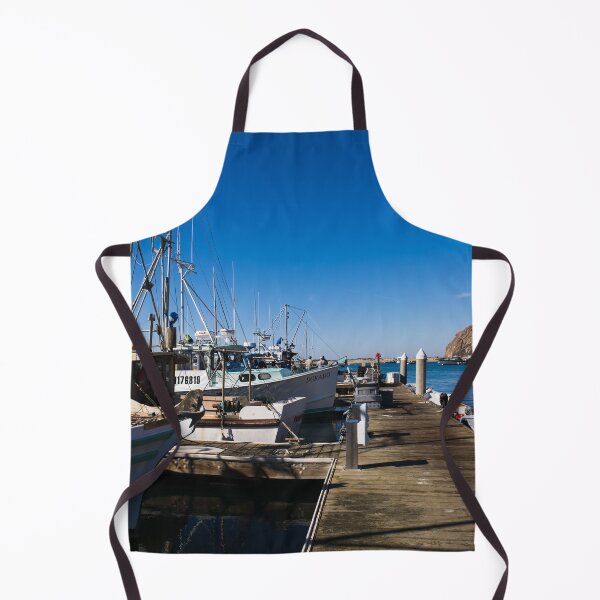 Item preview, Morro Bay Harbor, and the looming Morro Rock that dominates it, on California's Central Coast designed and sold by OrcaNature.
