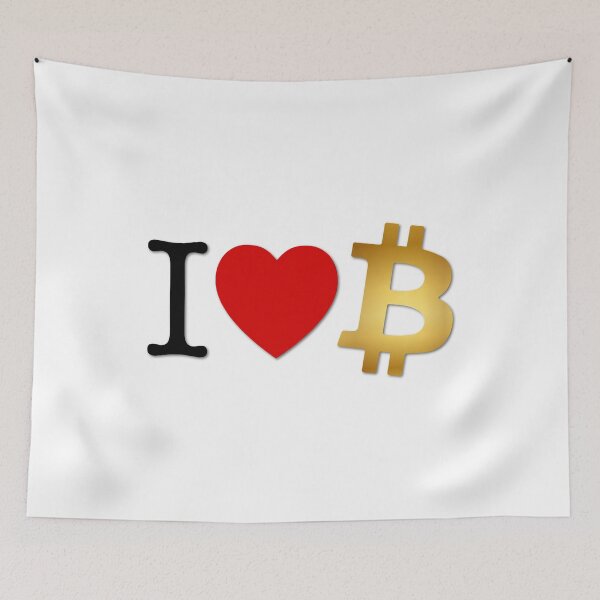 Item preview, I love btc (black) designed and sold by didijuca.