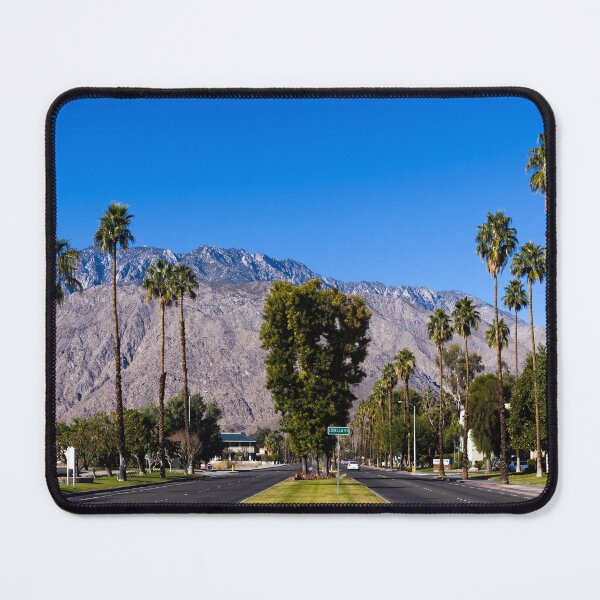 Item preview, Typical Palm Springs, California, streetscape, with the San Jacinto Mountains as a backdrop designed and sold by OrcaNature.
