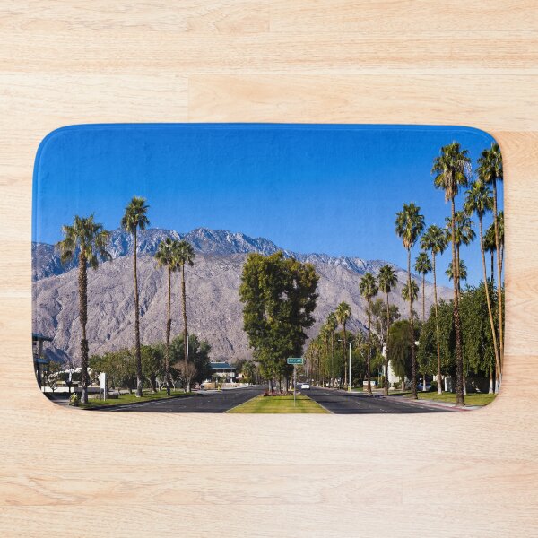 Item preview, Typical Palm Springs, California, streetscape, with the San Jacinto Mountains as a backdrop designed and sold by OrcaNature.