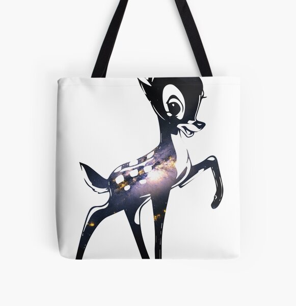 Space Bambi | Barred Spiral Galaxy All Over Print Tote Bag